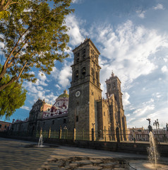 Sticker - Puebla Cathedral - Puebla, Mexico