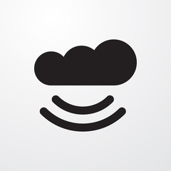 Poster - cloud connection icon illustration