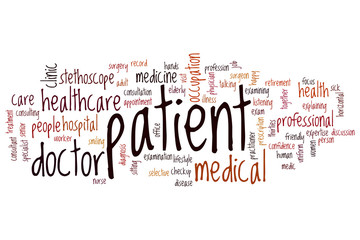 Sticker - Patient word cloud