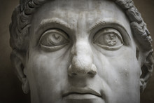 Statue Of Roman Nobel Man In Rome, Italy