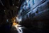 Fototapeta Uliczki - Dark City Alley