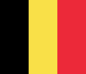 Wall Mural - Official vector flag of Belgium . Kingdom of Belgium .