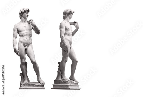 Fotografía David Statue by Michelangelo in Galleria dell'Accademia (uffizi museum) in Florence