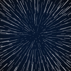 Wall Mural - warp stars zoom blue galaxy war vector abstract background