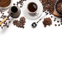 coffee attributes on a white background