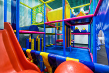 Inside Modern Playground, Plastic Kid's Jungle Indoor