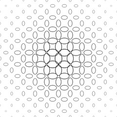 Poster - Abstract black and white ellipse pattern design