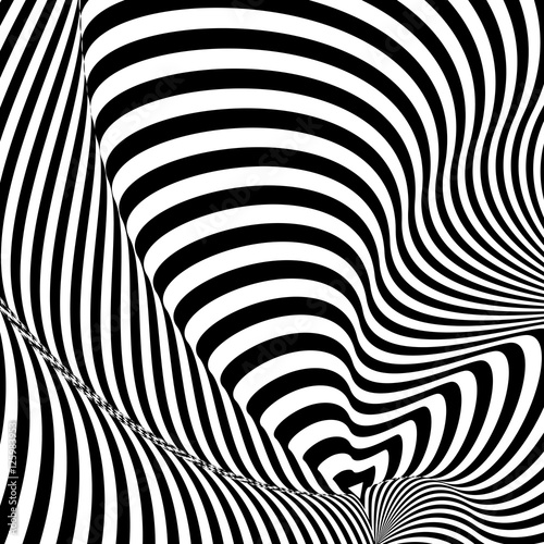 Pattern Of Black And White Lines Optical Illusion Vector Pattern Of Black And White Lines Optical Illusion Vector Ilration As Background Picture Wallpaper