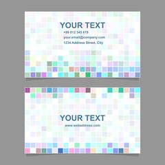 Poster - Colorful digital business card template design