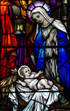 The Nativity (stained glass)