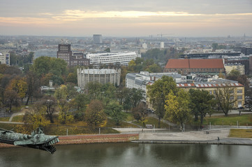 Wall Mural - Architektura miasta z rzeką