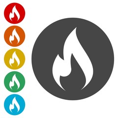 Sticker - Gas Flame Icon 