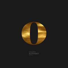 Poster - Golden letter O