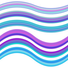 Poster - Graphic design element set - gradient ribbons