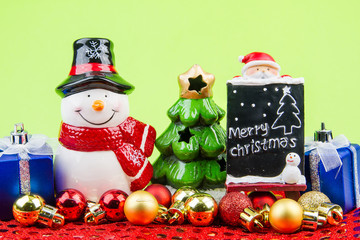 Christmas item for decoration on christmas day.Theme Christmas b