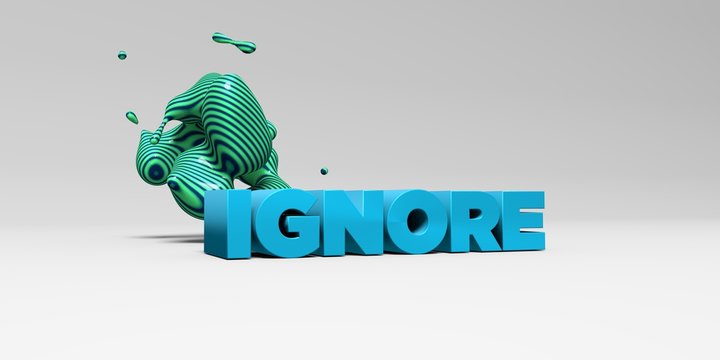 IGNORE -  color type on white studiobackground with design element - 3D rendered royalty free stock picture. This image can be used for an online website banner ad or a print postcard.