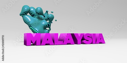 Malaysia Color Type On White Studiobackground With Design