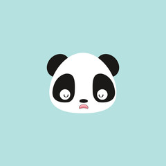 Canvas Print - Cute panda face