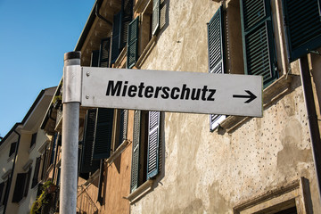 Poster - Schild 87 - Mieterschutz