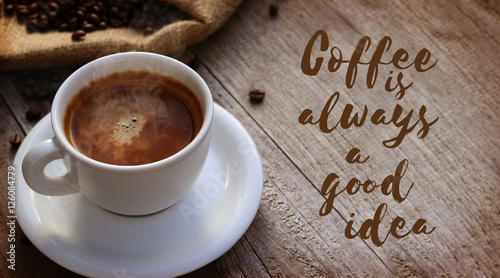 Photo Coffee Quote