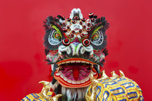Lion Dance Costume Used During Chinese New Year
