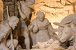 © mazzamazza - Nativity scene with the Holy Family in white chalk, Urbino - Italy