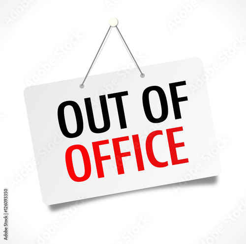 Out of office Stock Vector | Adobe Stock