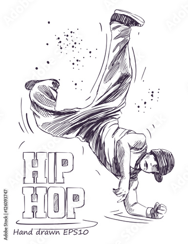 Dekoracja na wymiar  tancerka-hip-hopowa