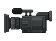 Professional Digital Video Camera Recorder Icon. Vector