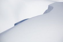 Beautiful Snow Covered Hill Detail, Winter Landscape