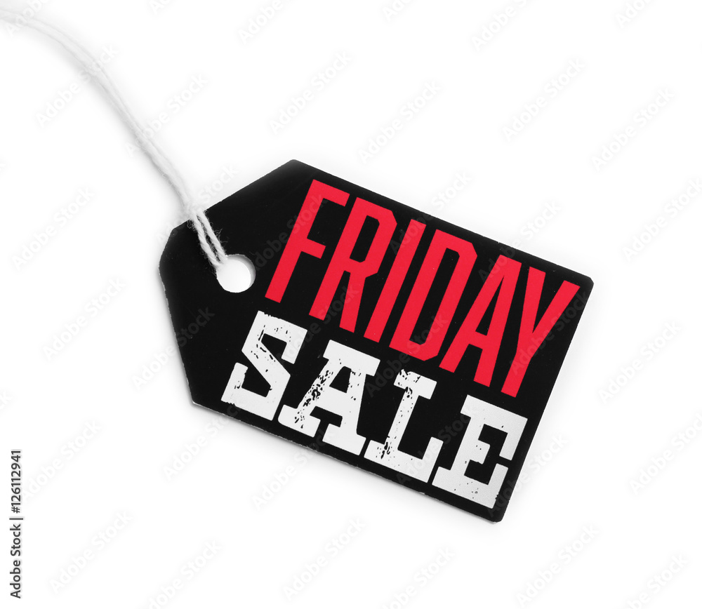 Sale label on white background
