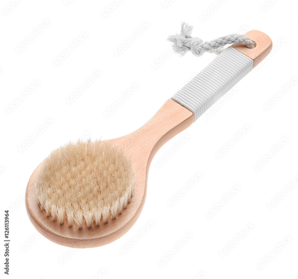 Massage brush isolated on white