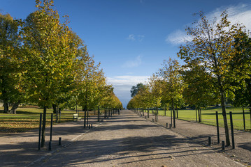 kaivopuisto city park in helsinki finland on sunny day