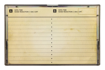 Wall Mural - vintage box for a compact cassette with copy space