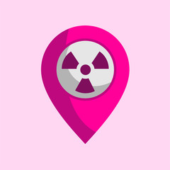 Poster - radiation zone icon