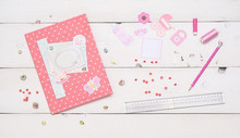 Pink Gift Folder For Newborn Documents