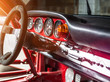 Oldtimer roter Sportwagen, Rennauto siebziger Jahre