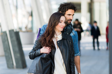 Wall Mural - Couple shopping