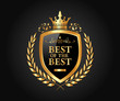 Best of the Best, Luxury and Award Logo Vector Design