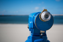 Coin-operated Binoculars At Aveiro Beach, Portugal