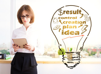 Aufkleber - Business process concept