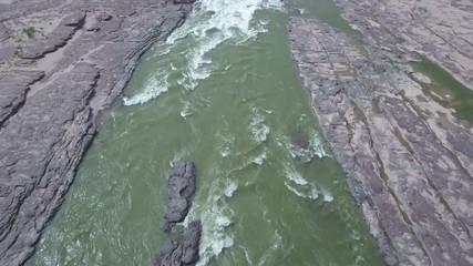 Wall Mural - hukou waterfalls aerial view china