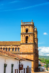 Poster - Barichara Cathedral and Blue Sky