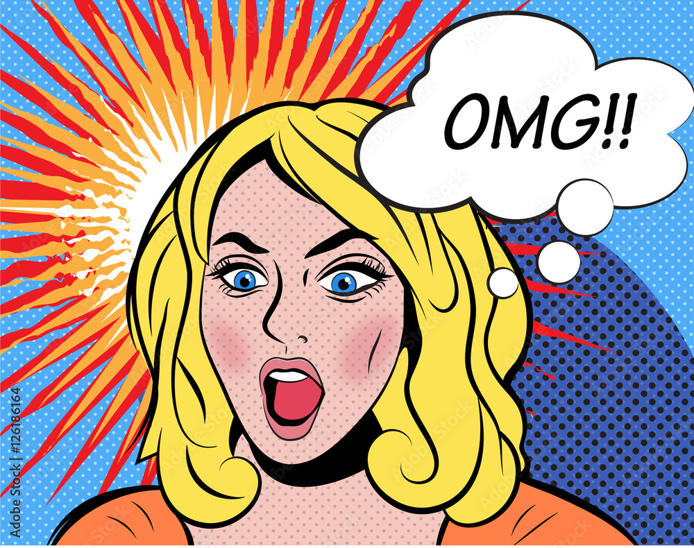 Foto Op Canvas Oh My God 2 Foto4art