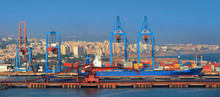 Visakhapatnam, INDIA - December 9 : Visakhapatnam Port Is A Second Largest Port By Cargo Handled In India, On December 9,2015 Visakhapatnam, India