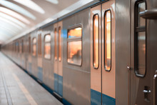 Moscow Metro Train Background