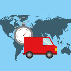 car delivery service icon vector illustration design