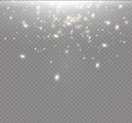 Vector glowing stars, lights and sparkles. Transparent effects