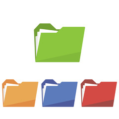 Wall Mural - folder icon , illustration