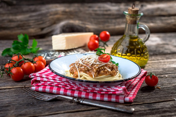 Sticker - Spaghetti with bolognese sauce and parmesan